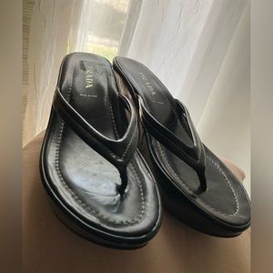 Black Prada Sandals EU 39.5, US 7.5! Style as worn by Diane Keaton in 2003 movie